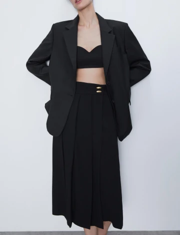 Fusta Zara, negru, L