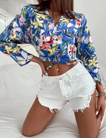 Top SHEIN, floral, S