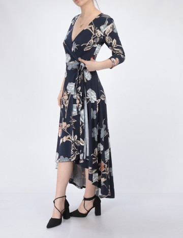 Rochie lunga Chiara Forthi, bleumarin, S