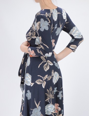 Rochie lunga Chiara Forthi, bleumarin, S
