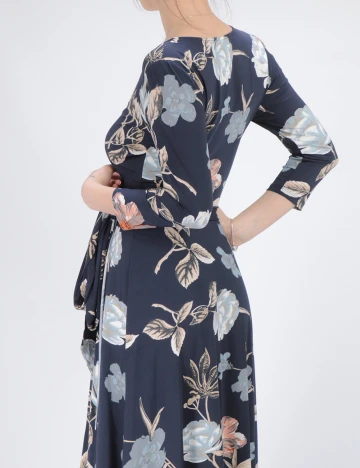 Rochie lunga Chiara Forthi, bleumarin, S Albastru