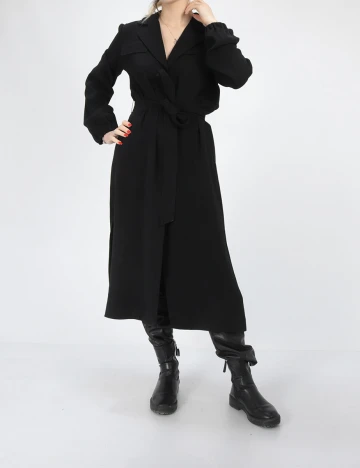 Trench Comma, negru, 36
