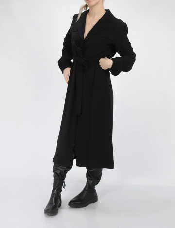 Trench Comma, negru, 36