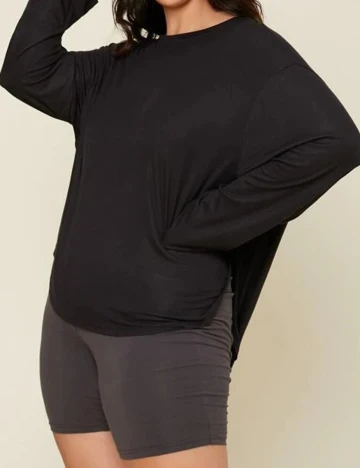 Bluza SHEIN CURVE, negru, 0 XL Negru