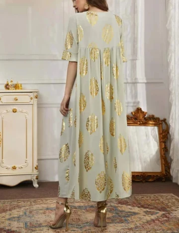 Rochie Lunga SHEIN, verde, XXL Verde