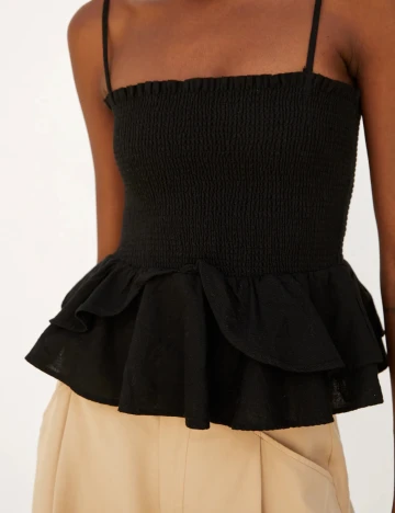 Top Zara, negru, L
