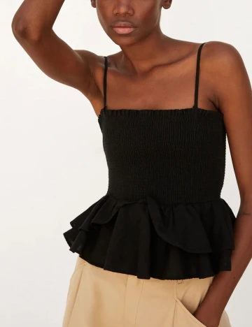Top Zara, negru, L