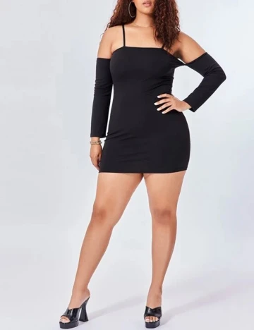 Rochie Scurta SHEIN CURVE, negru, 2XL