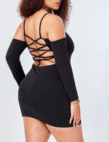 Rochie Scurta SHEIN CURVE, negru, 2XL