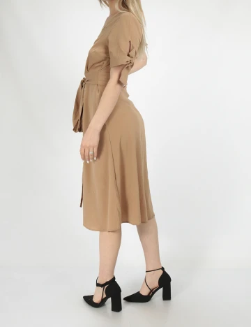 Rochie medie BUBBLEROOM, maro, 34