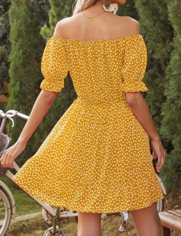 Rochie scurta SHEIN, portocaliu, M