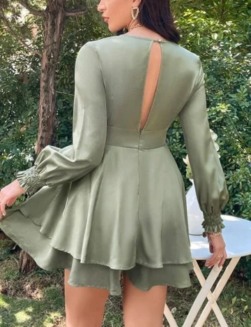 Salopeta SHEIN, verde deschis, M
