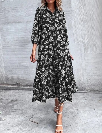 Rochie Medie SHEIN, negru, XS