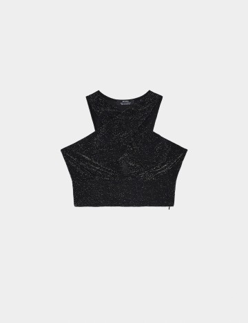 Top Bershka, negru, M