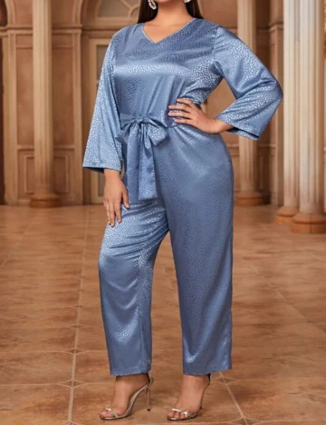 Salopeta SHEIN CURVE, albastru, 0 XL