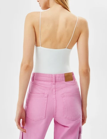 Body Bershka, alb, S