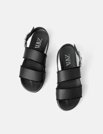Sandale Zara, negru, 36 Negru