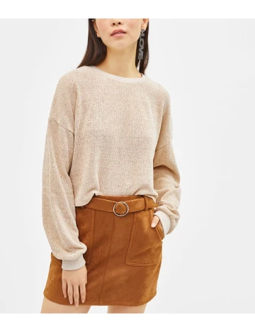Bluza Bershka, crem, L Crem