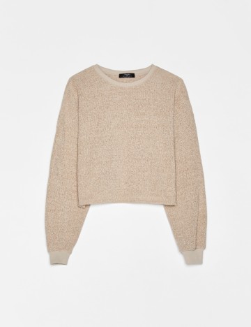 Bluza Bershka, crem, L