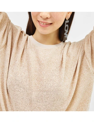 Bluza Bershka, crem, L Crem