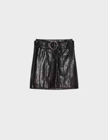 Fusta Bershka, negru, M