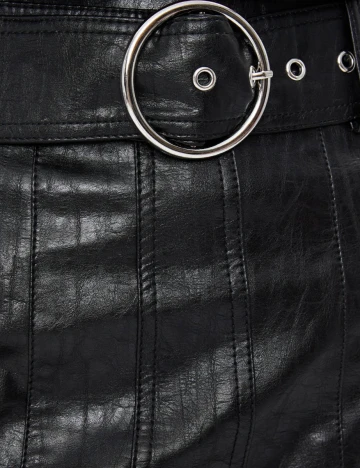 Fusta Bershka, negru, M