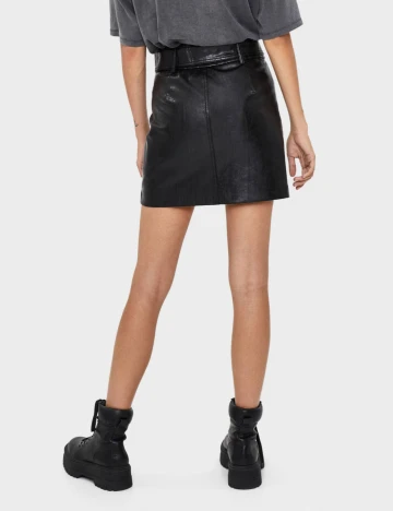 Fusta Bershka, negru, M