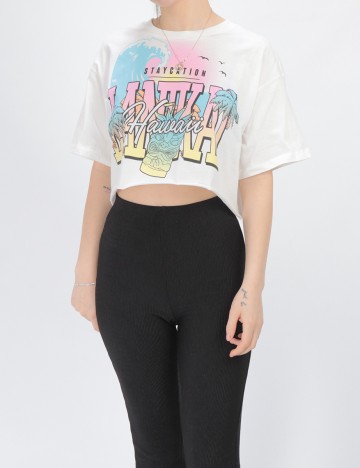 Top Bershka, alb, S