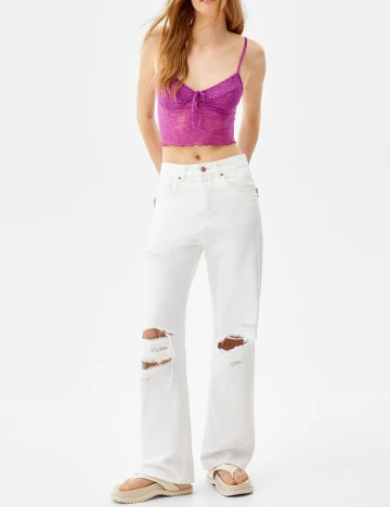 Top Bershka, mov, M