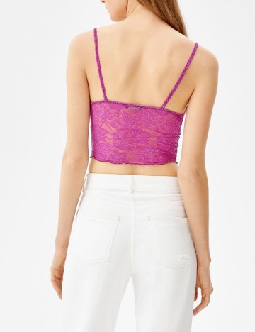 Top Bershka, mov, M