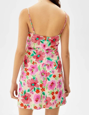 Rochie scurta Bershka, floral Floral print