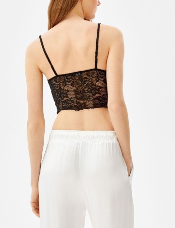 Top Bershka, negru, M