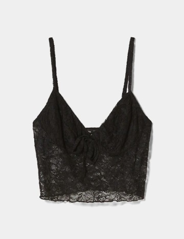 Top Bershka, negru, M