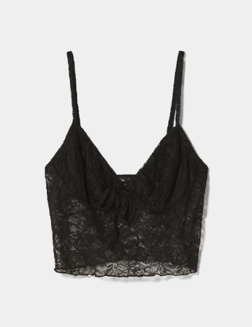 Top Bershka, negru, M