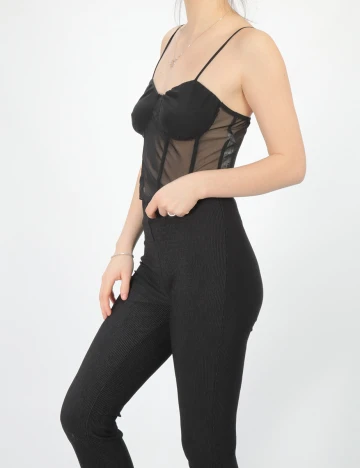 Top Bershka, negru, M