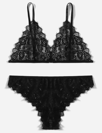 Set lenjerie SHEIN Curve, negru, 2XL