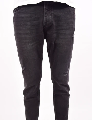 Blugi Pull&Bear, negru, 40 Negru