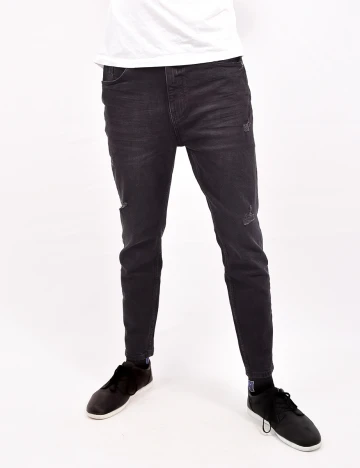 Blugi Pull&Bear, negru, 40 Negru