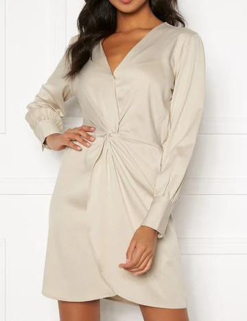 Rochie scurta BUBBLEROOM, bej, 36