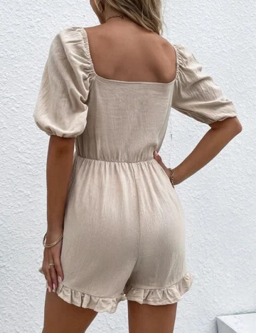 Salopeta SHEIN, crem, XS