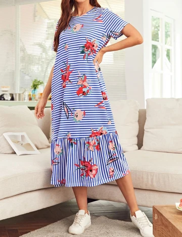 Rochie medie SHEIN, albastru, XS