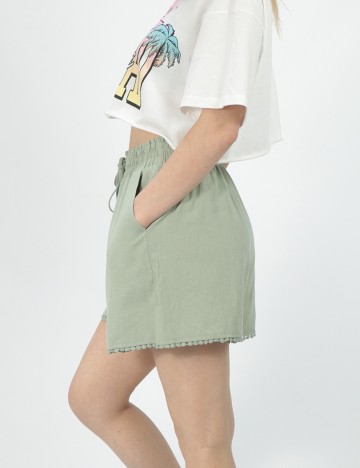 Pantaloni scurti Simplee, verde, M