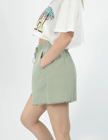 Pantaloni scurti Simplee, verde, M