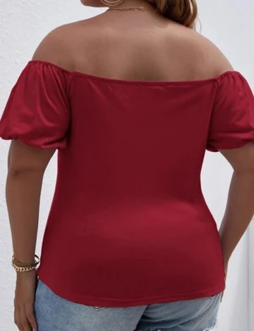 Tricou SHEIN CURVE, rosu, 1 XL