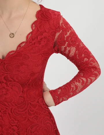 Rochie scurta BUBBLEROOM, rosu, XS Rosu