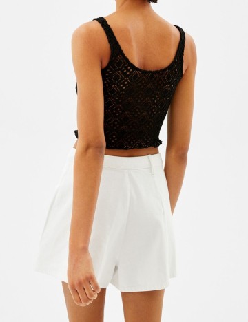 Top Bershka, negru, M