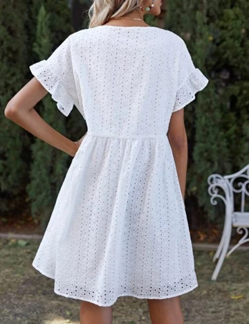 Rochie scurta SHEIN, alb, XS