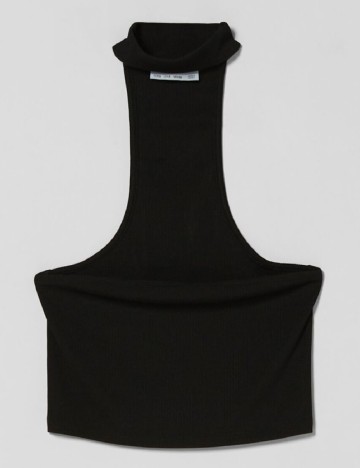 Top Bershka, negru, S