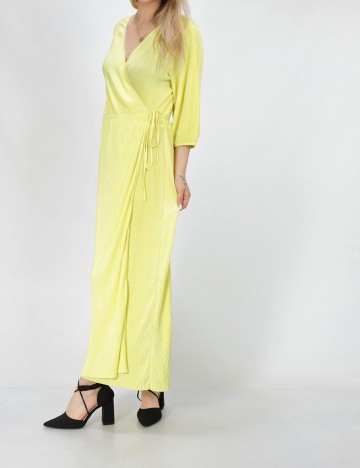 Rochie lunga Bershka, galben, S
