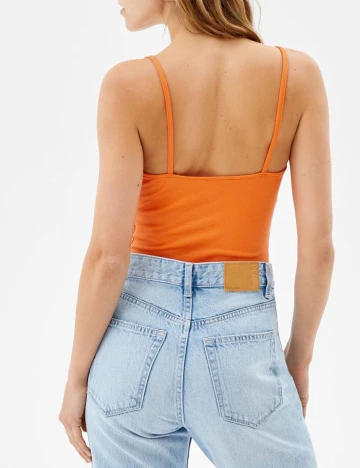Body Bershka, portocaliu, S